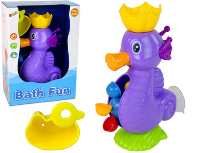Brinquedo de banho cavalo-marinho com cascata