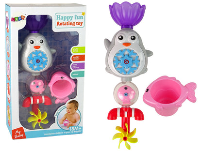 Brinquedo de banho pinguim para criança
