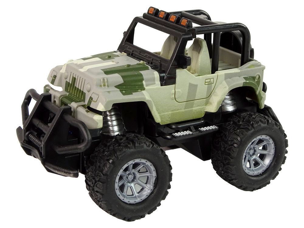 Carro todo-o-terreno telecomandado 1:43 camuflado