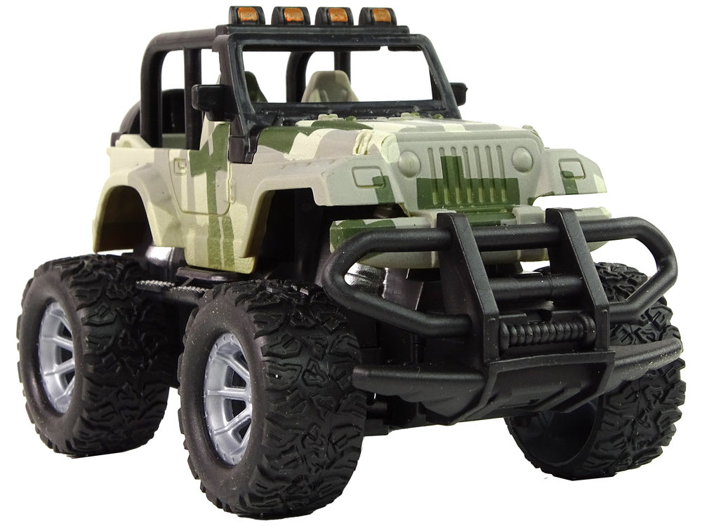 Carro todo-o-terreno telecomandado 1:43 camuflado