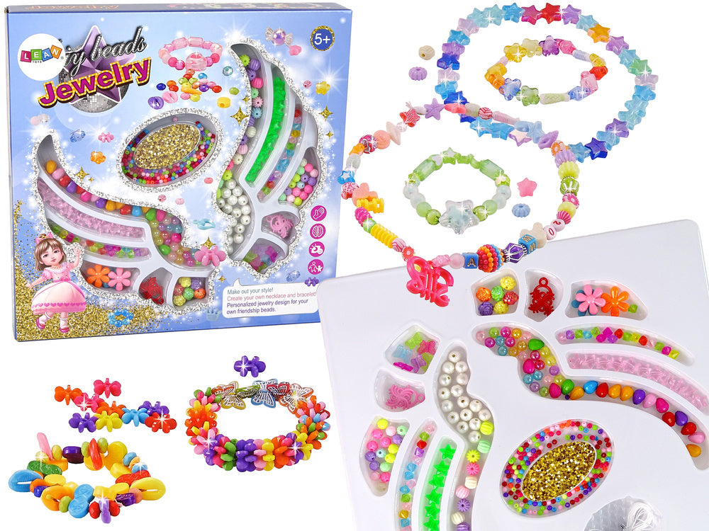 Kit de bijutaria com contas e pendentes