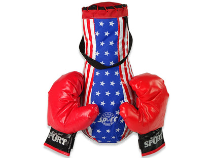 Saco de boxe infantil com luvas 40 cm