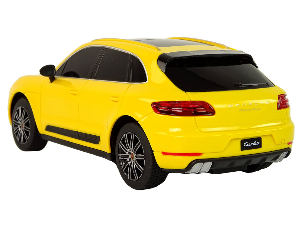 Carro telecomandado Porsche Macan Turbo Rastar amarelo 1:24