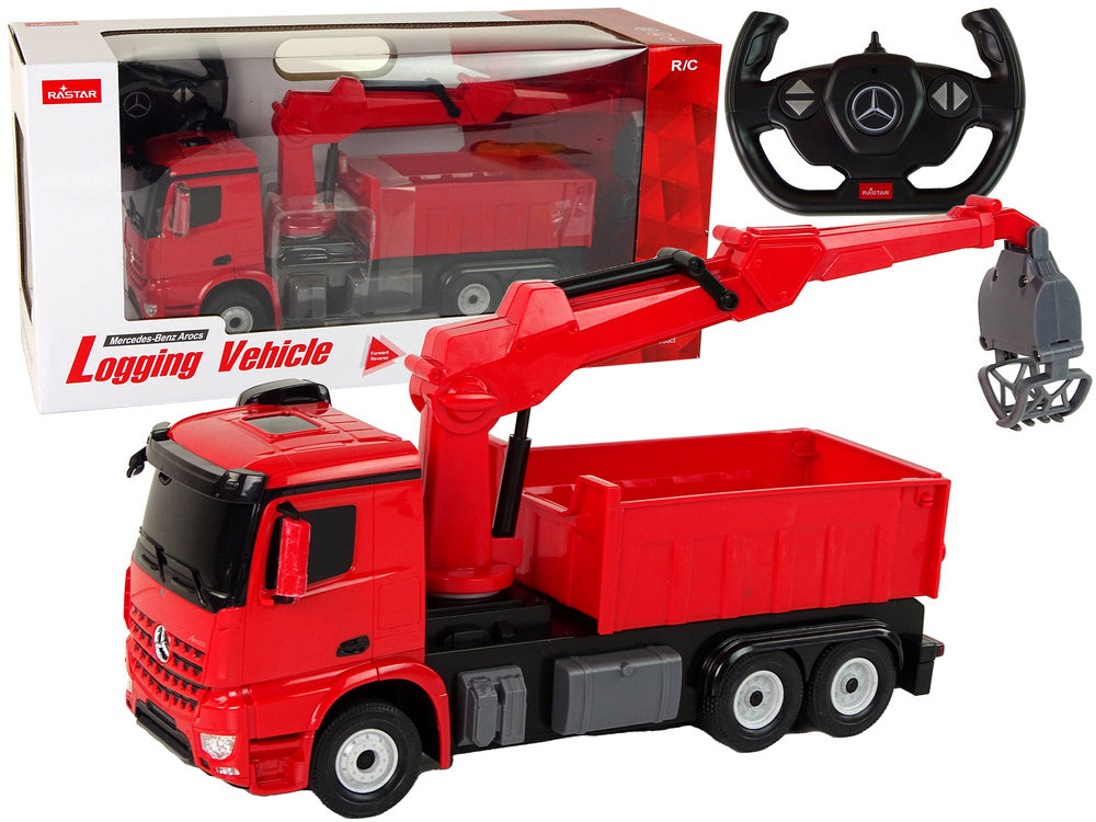 Camião-guindaste Mercedes Rastar vermelho