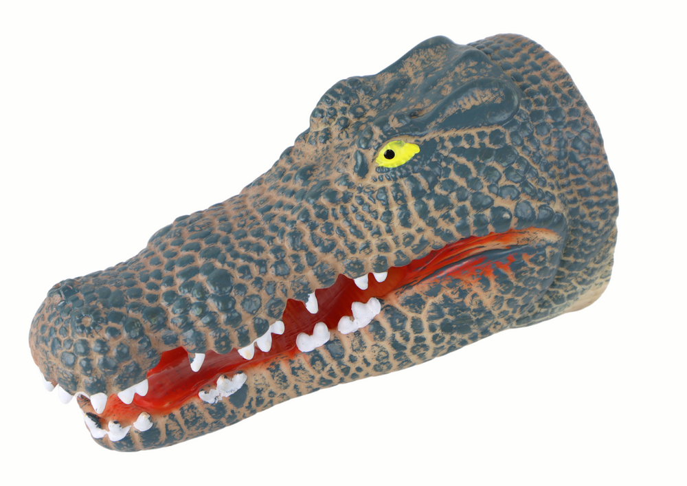 Fantoche de mão crocodilo cinzento