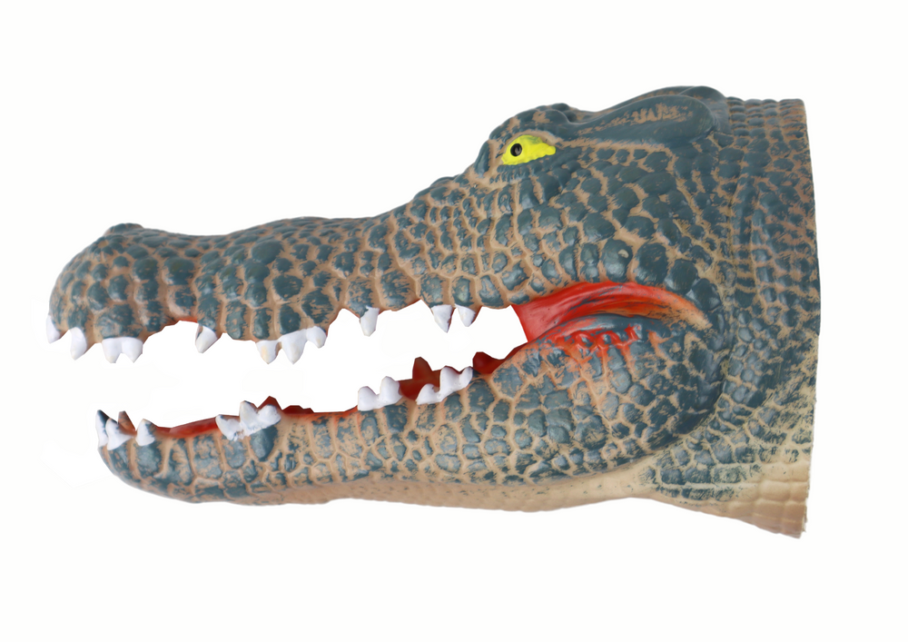 Fantoche de mão crocodilo cinzento