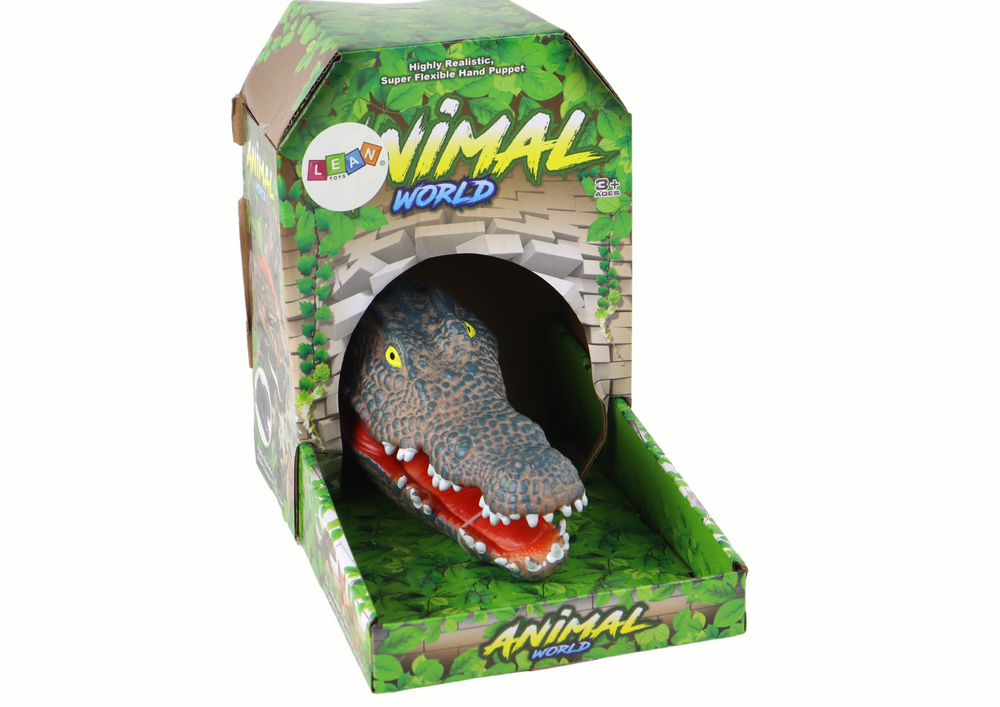 Fantoche de mão crocodilo cinzento