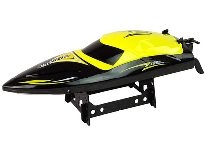 Barco a motor telecomandado amarelo 2.4G, 35 km/h