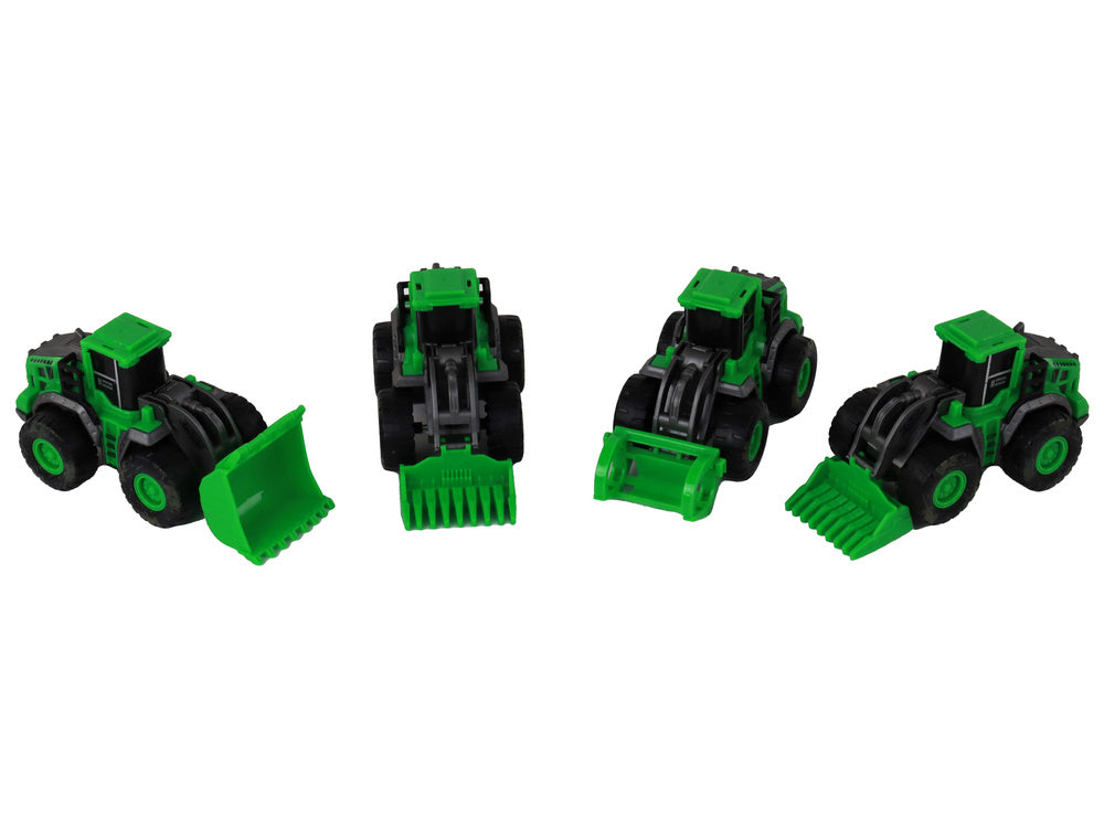 Conjunto veículos agrícolas verdes, 4 peças