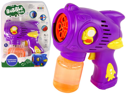 Máquina de bolhas de sabão roxa