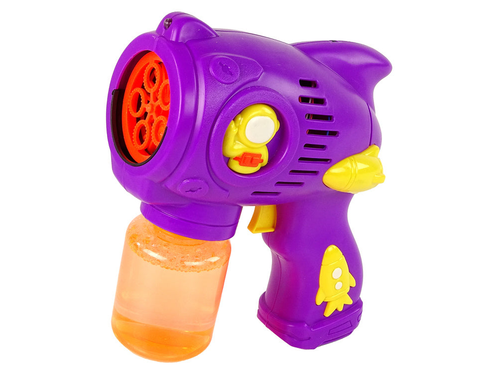 Máquina de bolhas de sabão roxa