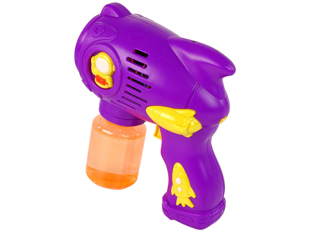 Máquina de bolhas de sabão roxa