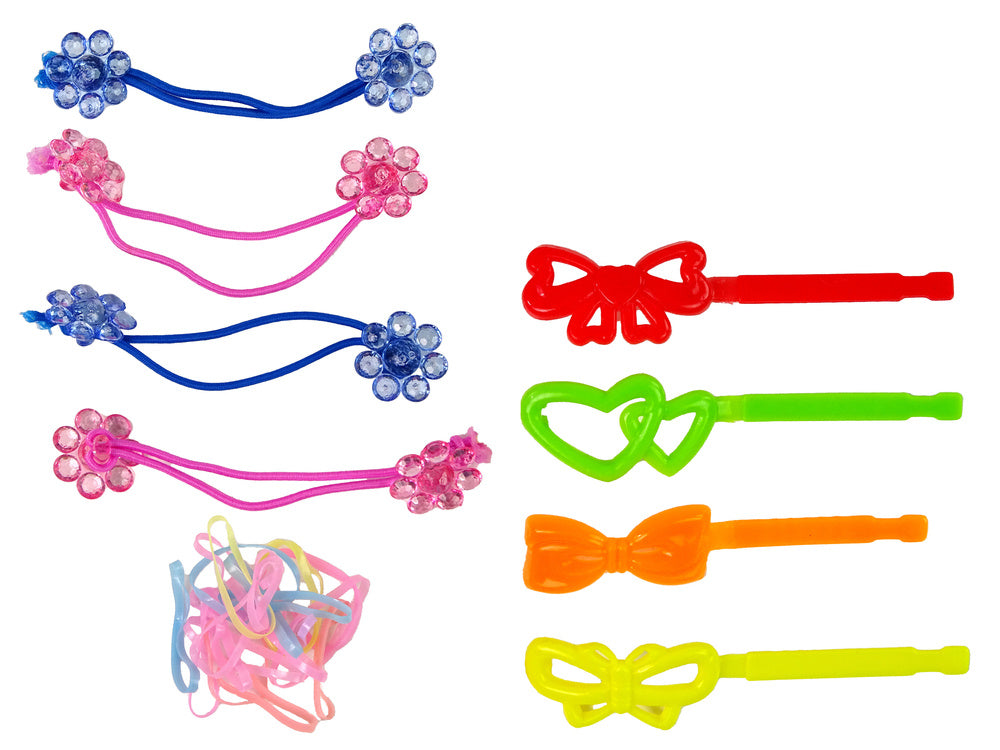 Conjunto infantil para colorir o cabelo, 5 tintas e borrachas