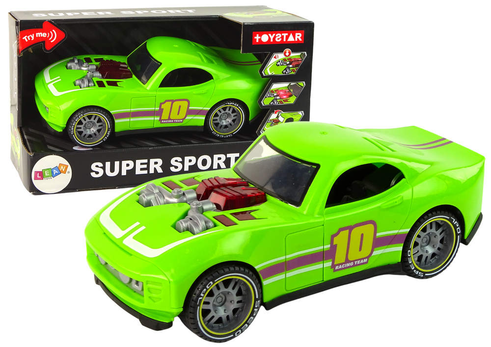 Carro verde 1:14 com luzes e sons