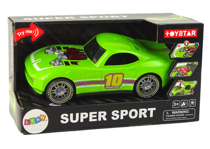Carro verde 1:14 com luzes e sons