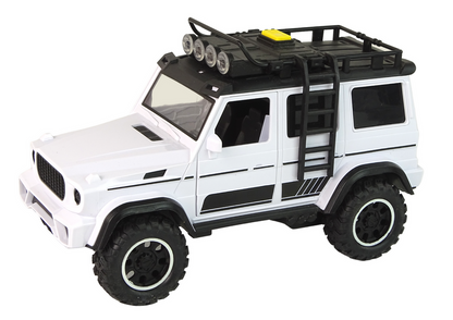 Carro todo-o-terreno branco 1:14 com luzes e sons