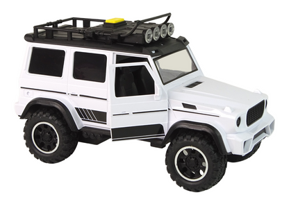 Carro todo-o-terreno branco 1:14 com luzes e sons