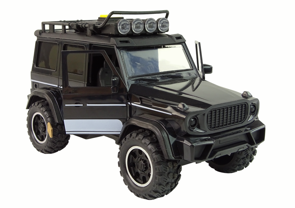 Carro todo-o-terreno preto 1:14 de fricção