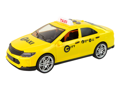 Táxi amarelo 1:14 com luzes e sons