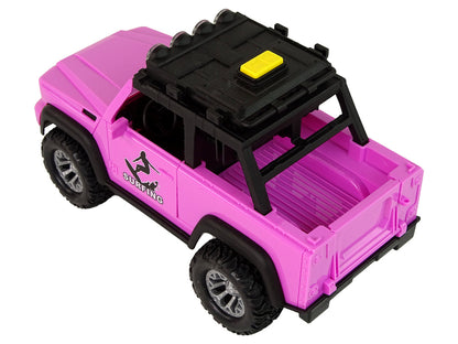 Carro todo-o-terreno rosa surf 1:14 de fricção