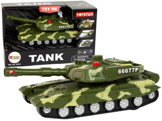 Tanque militar de fricção com som e luz