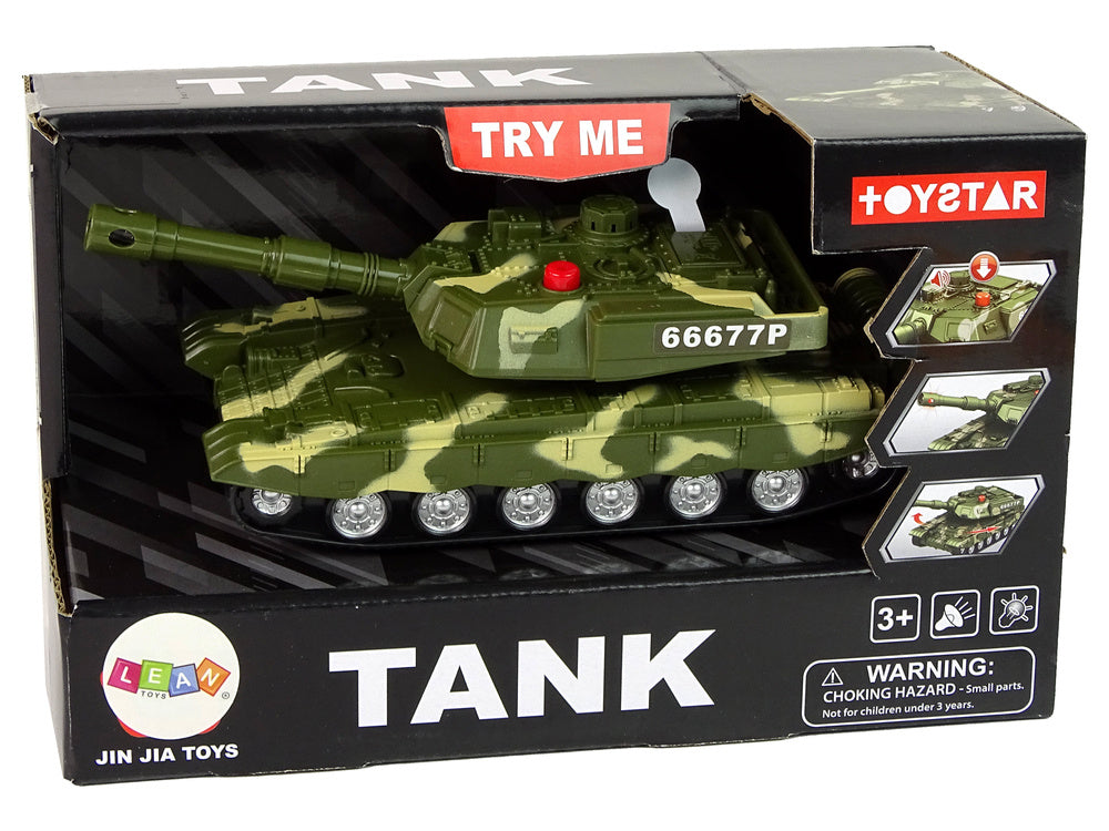Tanque militar de fricção com som e luz