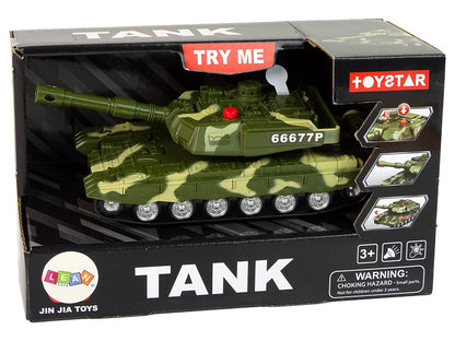 Tanque militar de fricção com som e luz