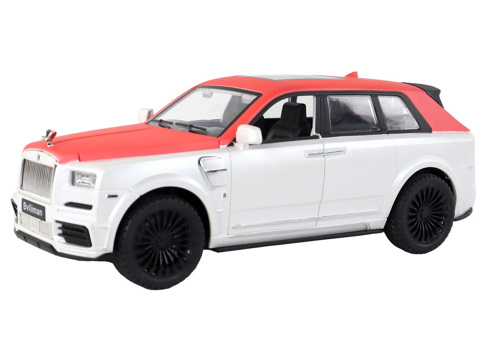 Carro telecomandado branco e vermelho 1:20