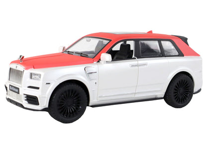 Carro telecomandado branco e vermelho 1:20