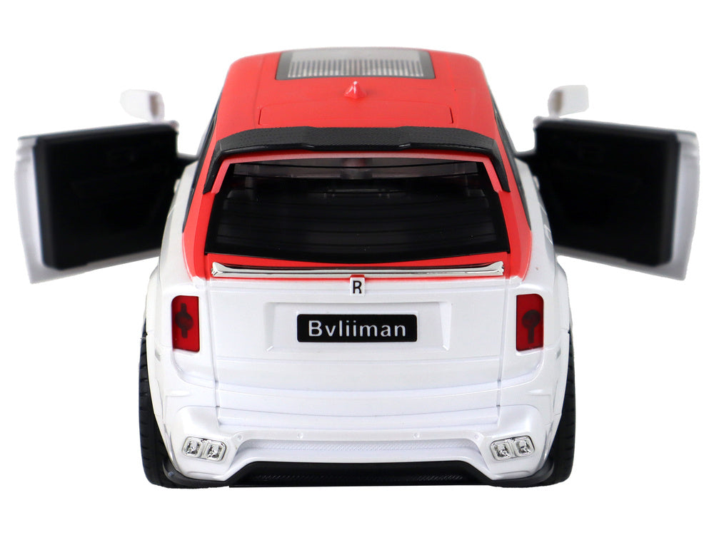 Carro telecomandado branco e vermelho 1:20