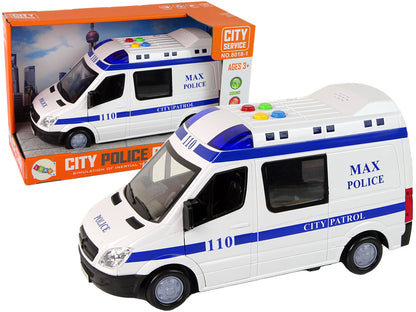 Carro polícia de fricção com luz e som