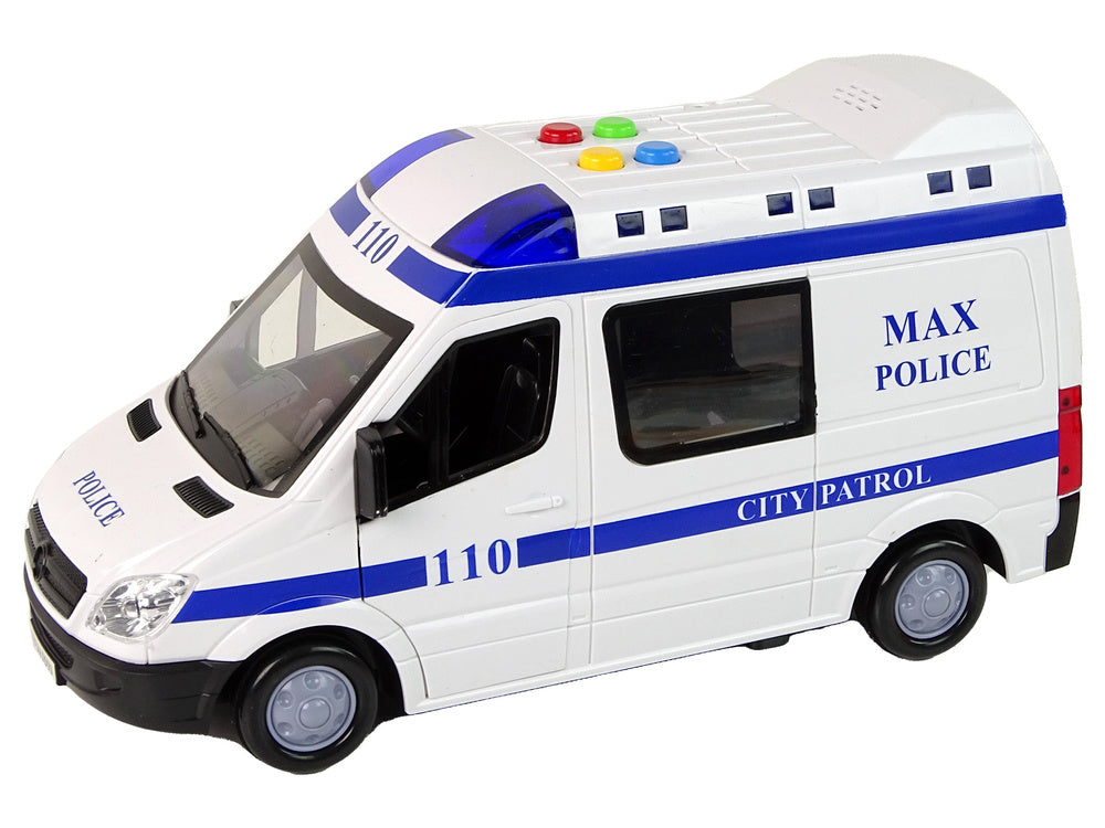 Carro polícia de fricção com luz e som