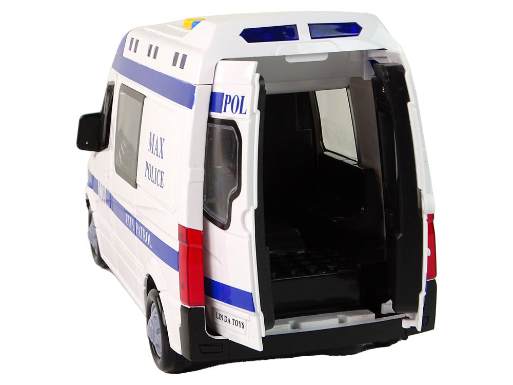 Carro polícia de fricção com luz e som