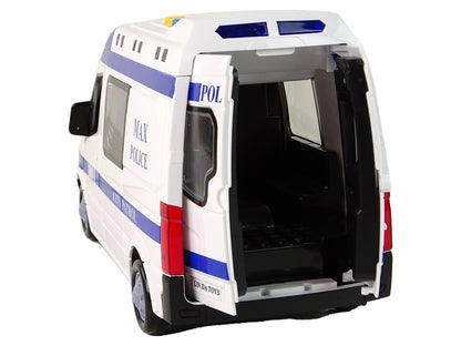 Carro polícia de fricção com luz e som