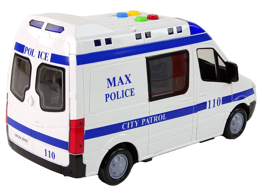Carro polícia de fricção com luz e som