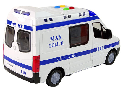 Carro polícia de fricção com luz e som