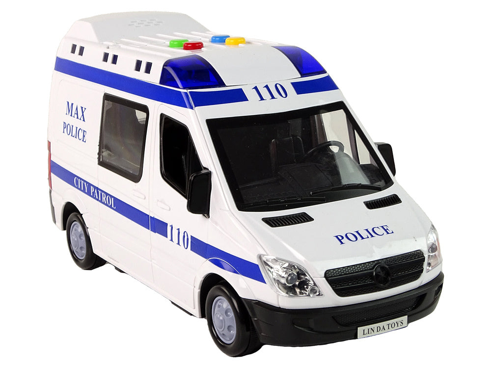 Carro polícia de fricção com luz e som