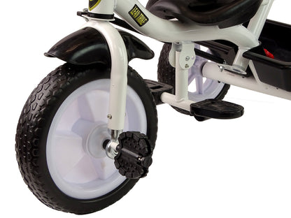 Triciclo PRO100 preto com cesto e rodas EVA