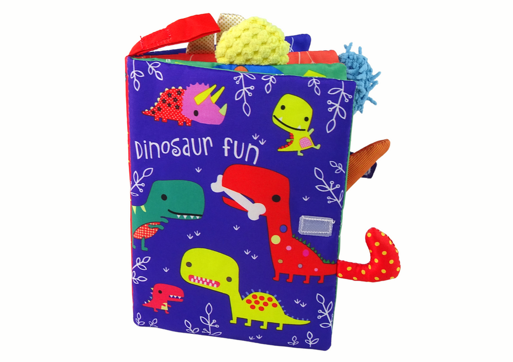 Livro macio dinossauros colorido
