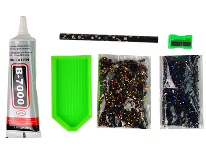 Kit criativo unicórnio diamantes castanho