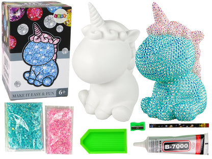 Kit criativo unicórnio diamantes azul