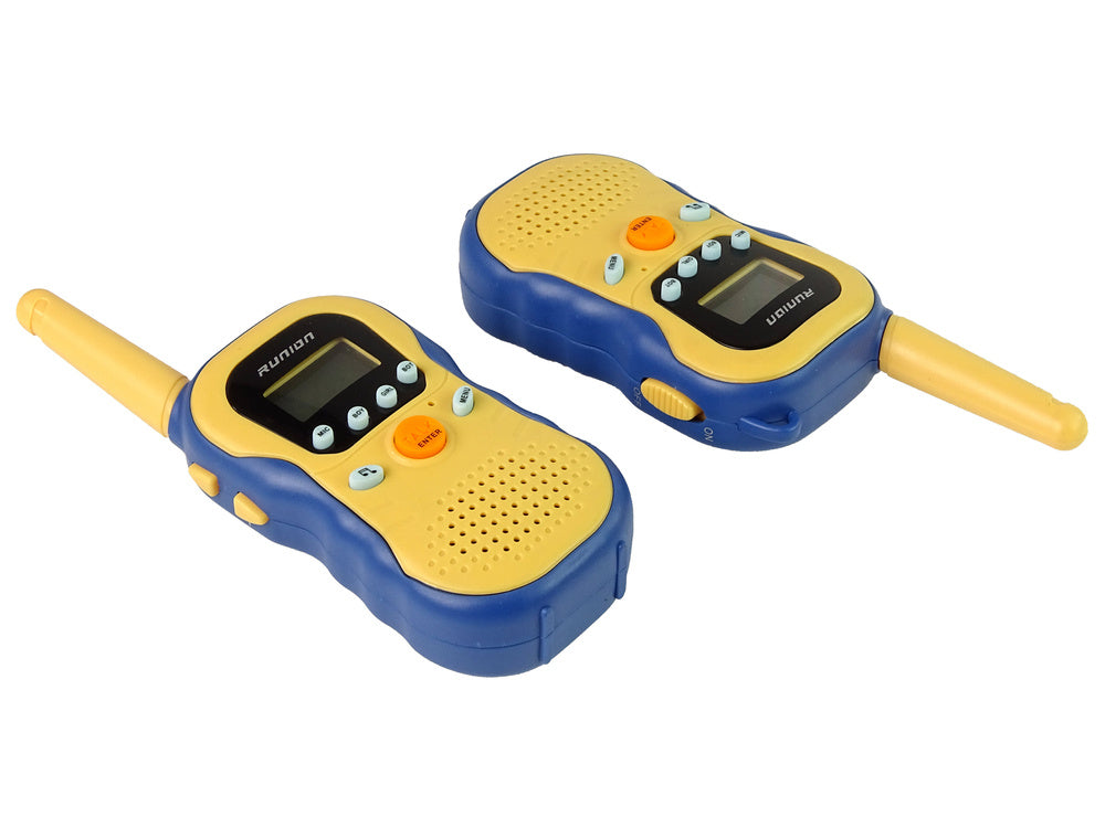 Walkie-talkies amarelos para crianças