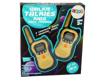 Walkie-talkies amarelos para crianças