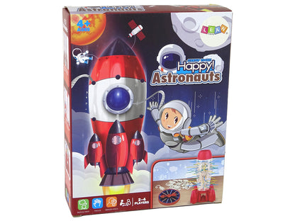 Jogo arcade astronautas em queda foguete