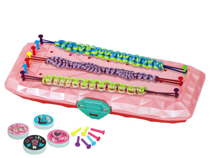 Caixa rosa para fazer pulseiras