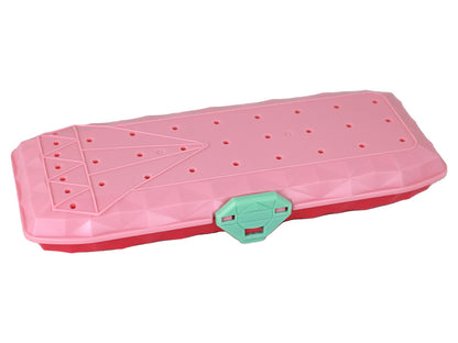 Caixa rosa para fazer pulseiras