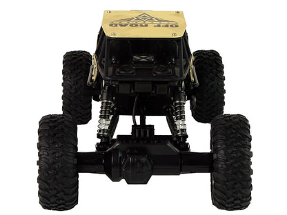 Carro RC de rodas altas 1:18 preto dourado