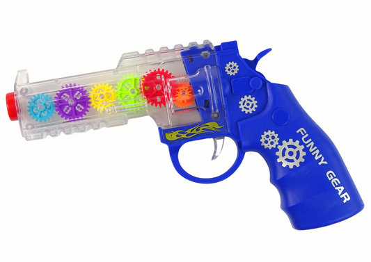 Pistola com luz azul