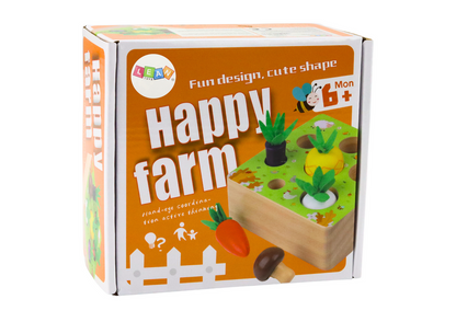 Jogo da memória frutas e legumes em madeira