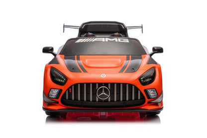 Carro elétrico Mercedes AMG GT3 laranja